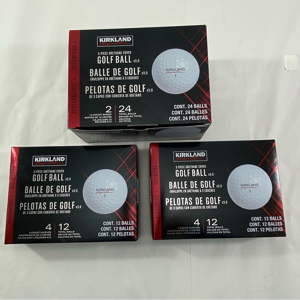 Kirkland Signature 1 Urethane Cover Golf Balls v3.0 /24 Total Balls NEW in BOX - Picture 2 of 9